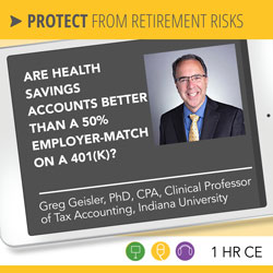 Are Health Savings Accounts better than a 50% employer-match on a 401(k)? - Greg Geisler