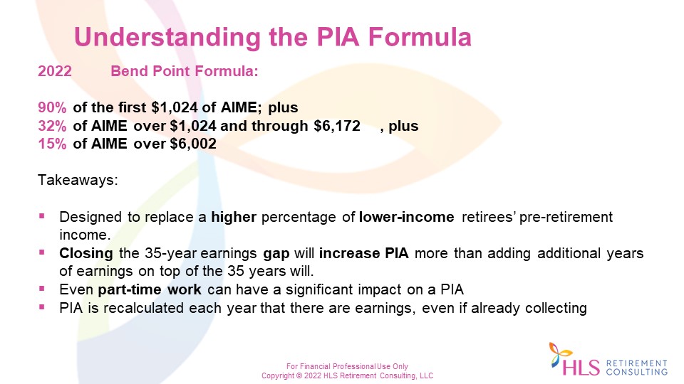 Understanding the PIA Formula